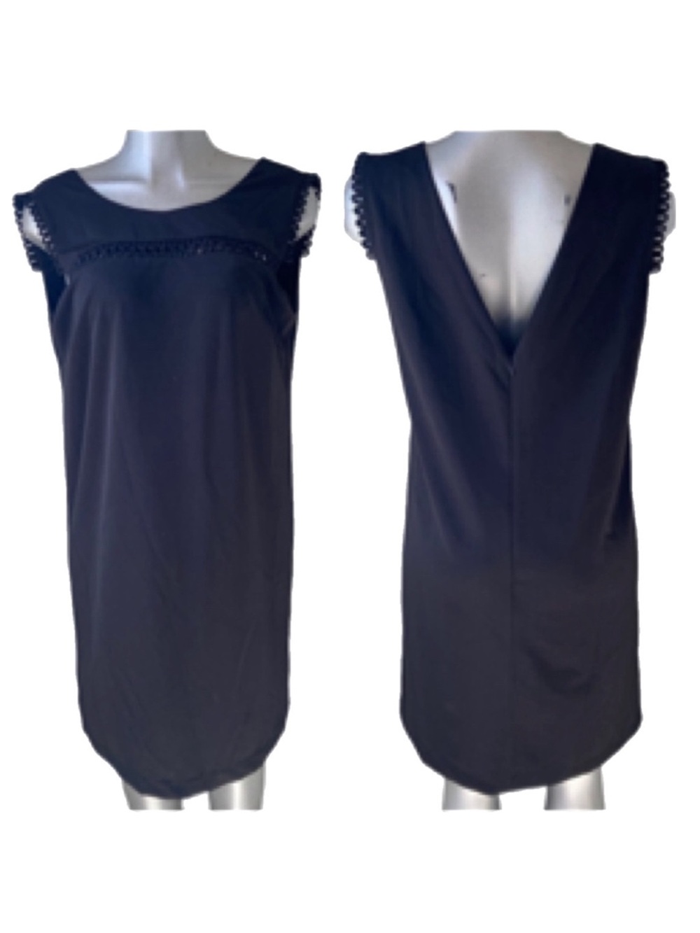mark Shift Midi Dress Large Office/Career Minimalist Cocktail Night Out Low Back